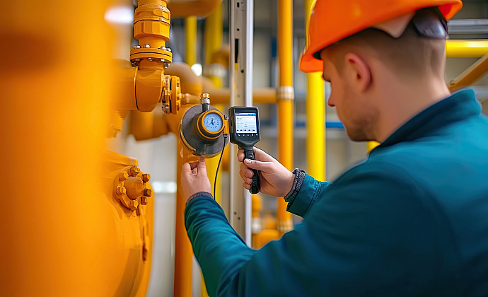 Специалист использующий тепловой контроль